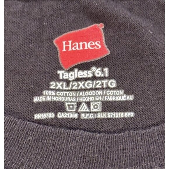 VINTAGE Alaska Wolf Shirt Adult Size 2X Black Graphic Nature Tee Mens T-shirt - Picture 4 of 6